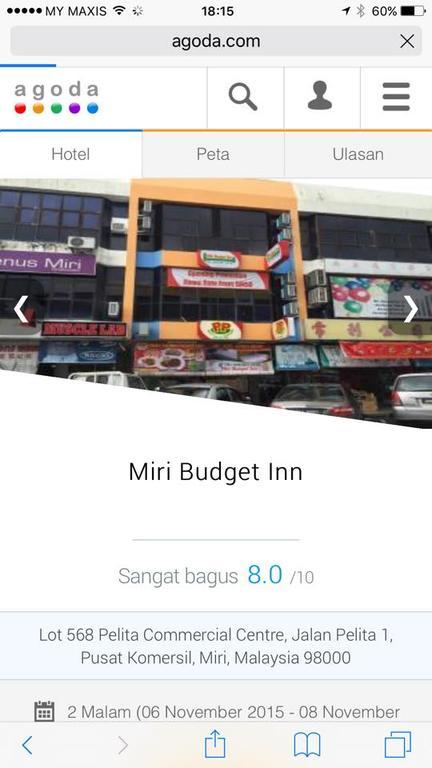 Miri Budget Inn Exterior photo